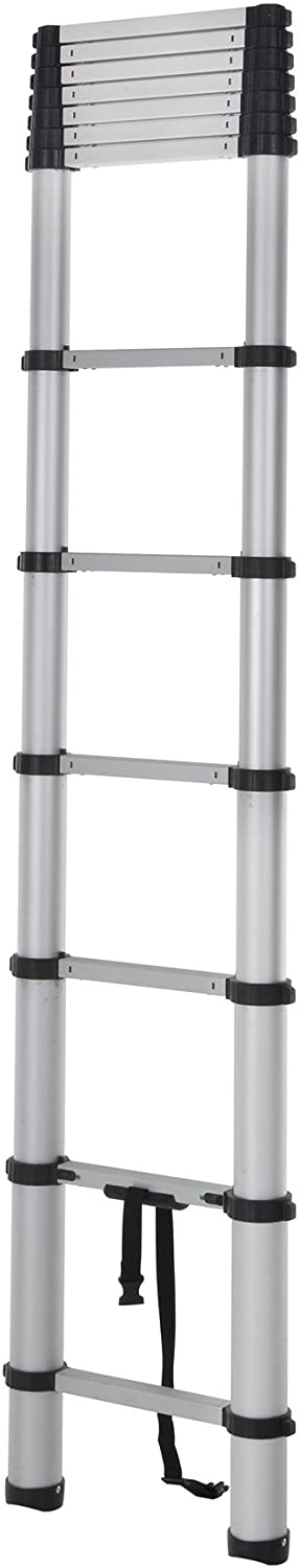 2026 Nuevo 20313T1ASE SmartClose escalera telescópica de aluminio con sistema de cierre suave sin pellizcos y bloqueo seguro capacidad 300 libras alcance máximo 16 pies