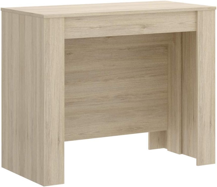 2026 Mobelcenter - Mesa de Comedor Consola Extensible, Mesa para Salón recibidor o Cocina, Mesa Fuelle Extensible, Color Cemento (1127)