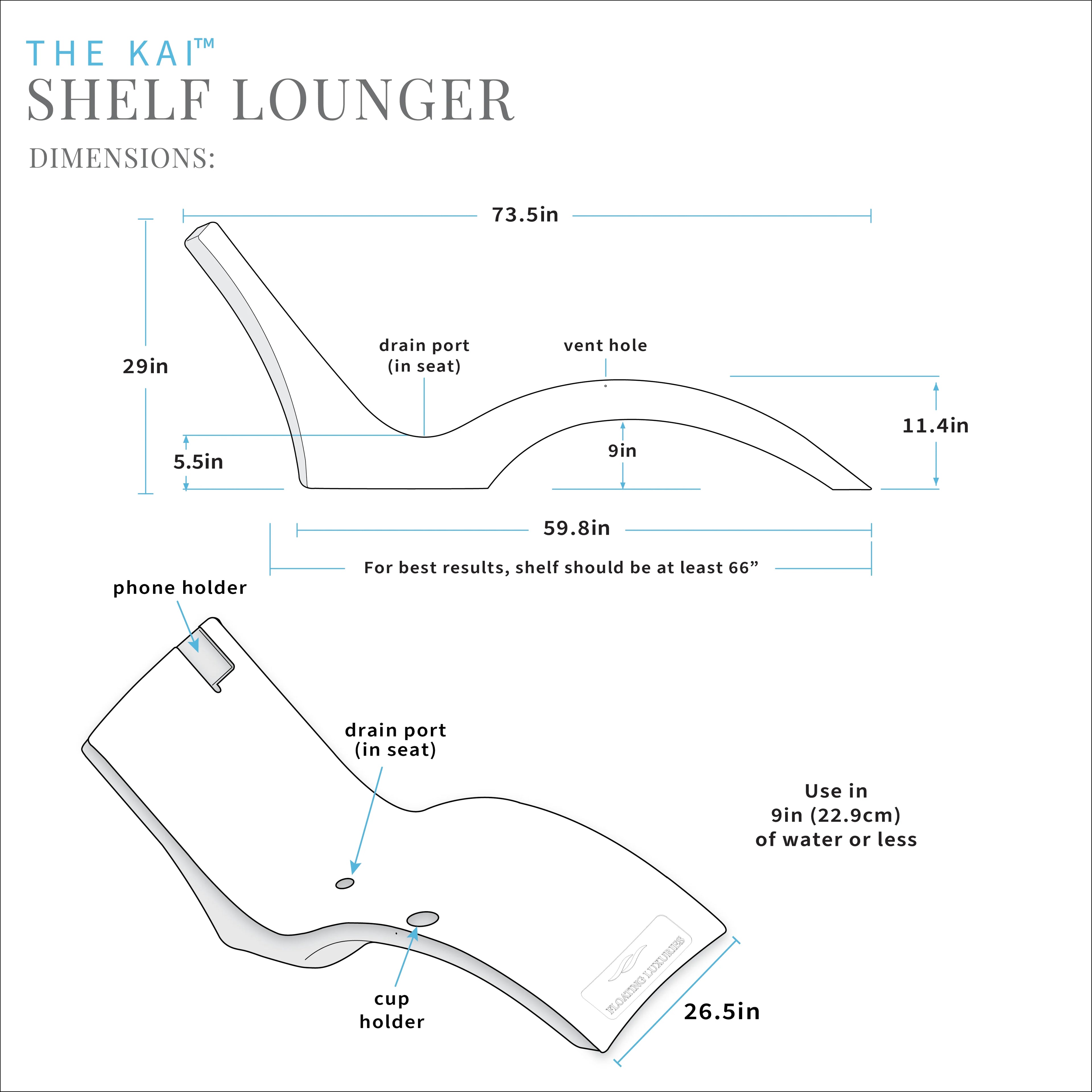 2026 Nuevo Kai Shelf Lounger, blanco (set de dos) - silla de descanso de lujo para piscina