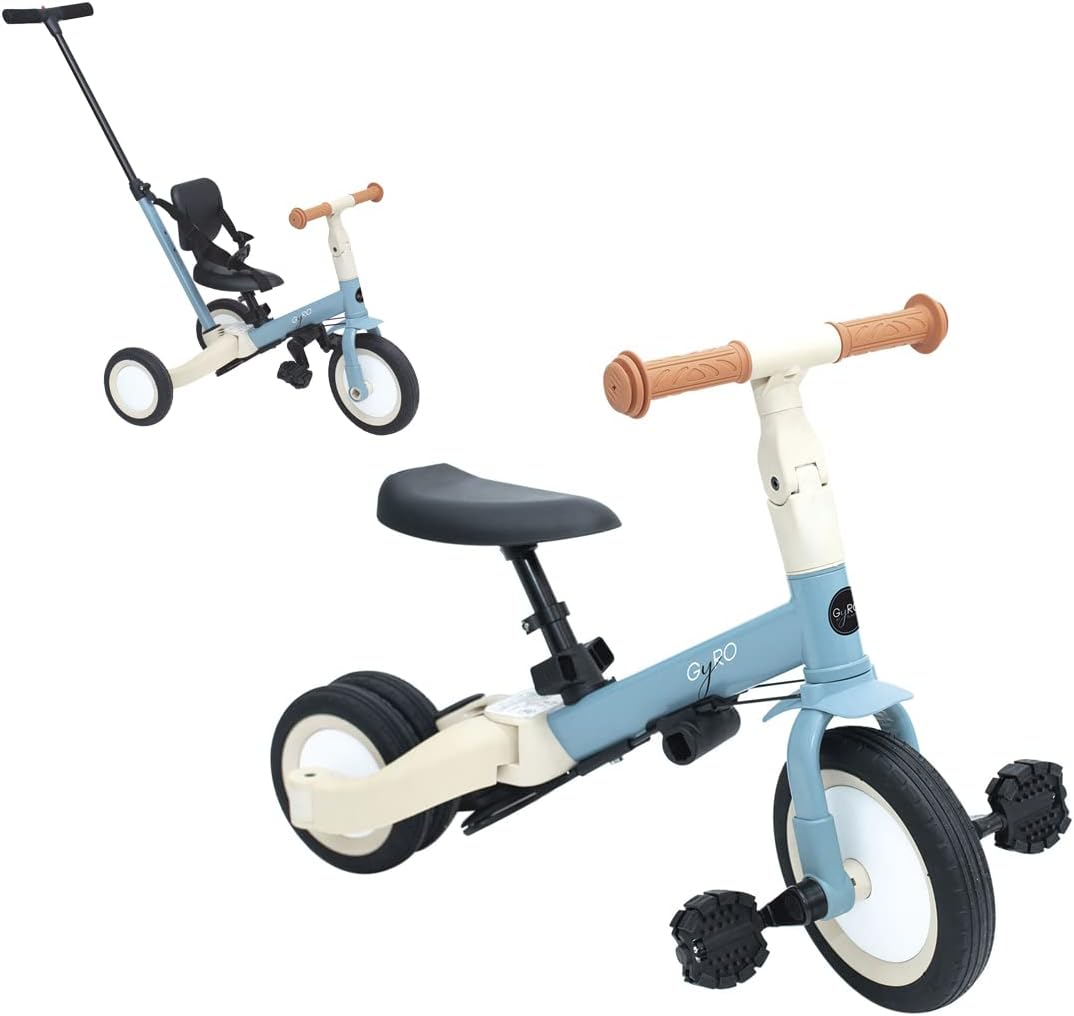 2026 Olmitos - Triciclo Evolutivo de Bebé 5 en 1 GYRO + - Bicicleta Niños Desde 1 Año hasta 5 años - De Triciclo a Bicicleta con o sin Pedales – Adaptable y transformable (Gyro +, Verde)