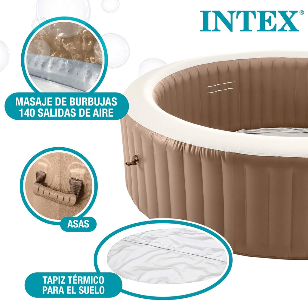 2026 Intex 28428EX Spa hinchable, Beige, 6 Personas