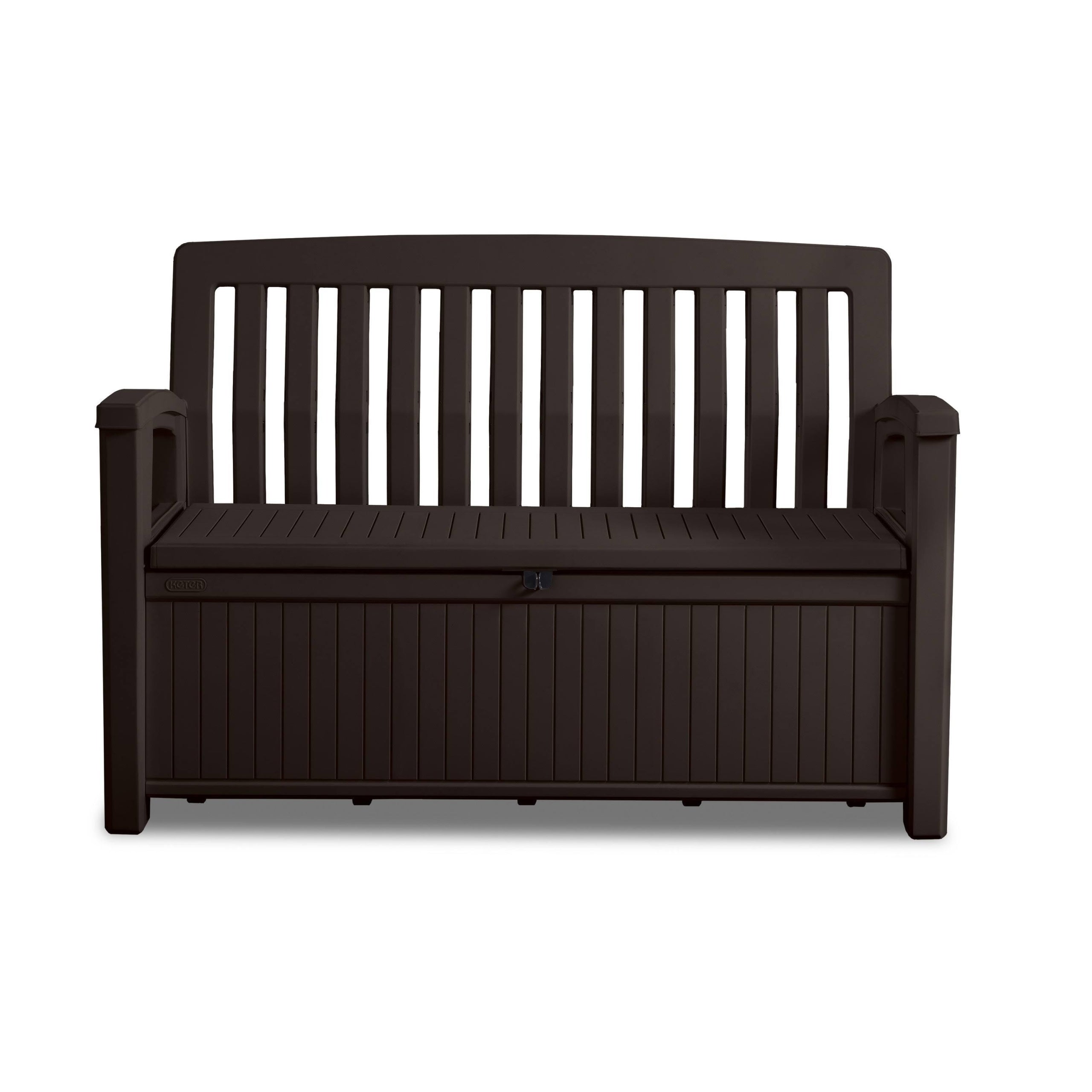 2026 Nuevo 60 Gallon Patio Storage Bench – Brown