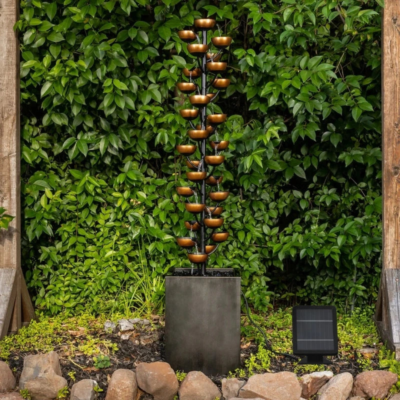 2026 Nuevo Nueva fuente de tazas en cascada Bloomington de 65 pulgadas