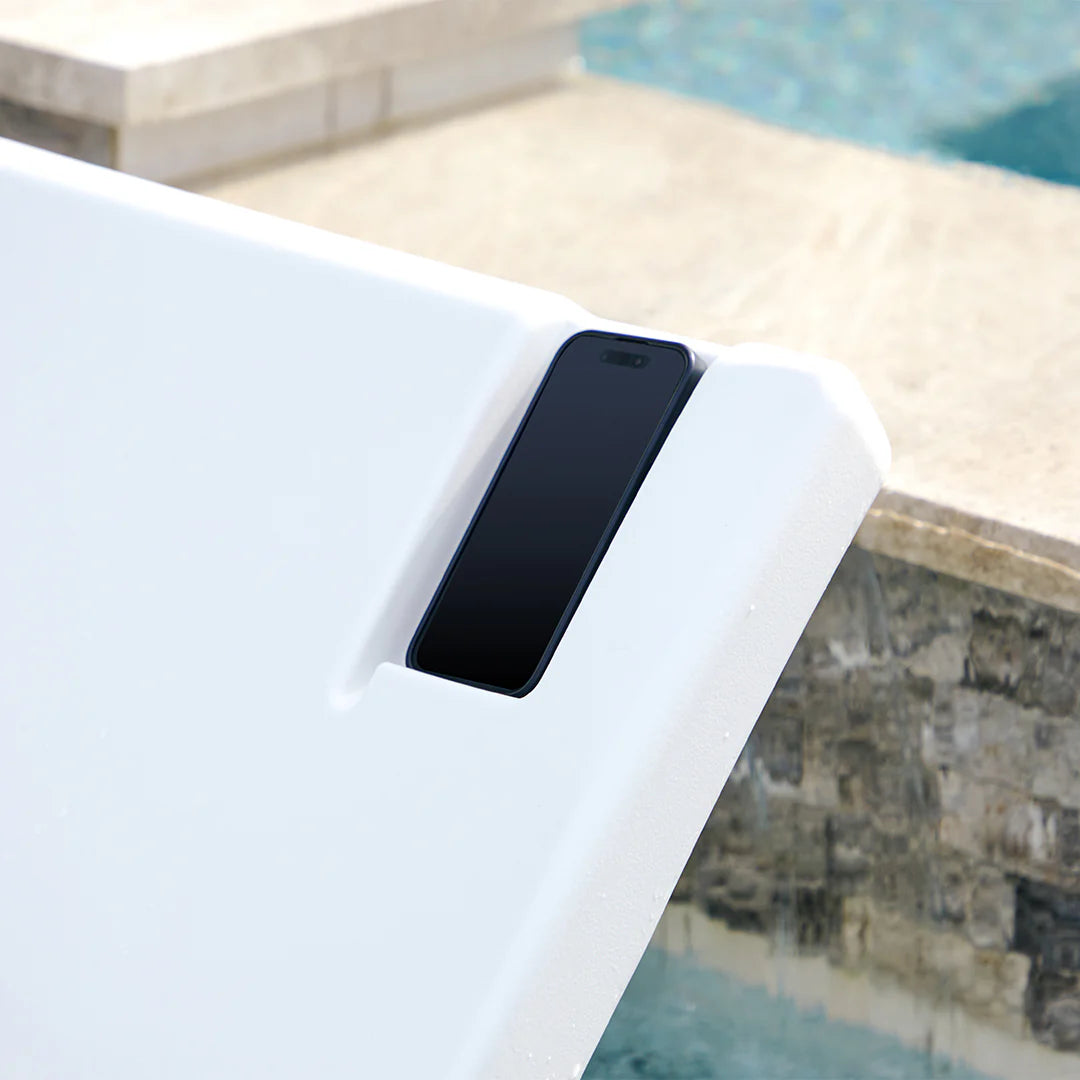 2026 Nuevo Kai Shelf Lounger, blanco (set de dos) - silla de descanso de lujo para piscina