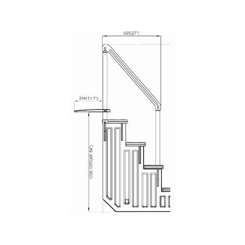2026 Escalera Simple Para Piscina