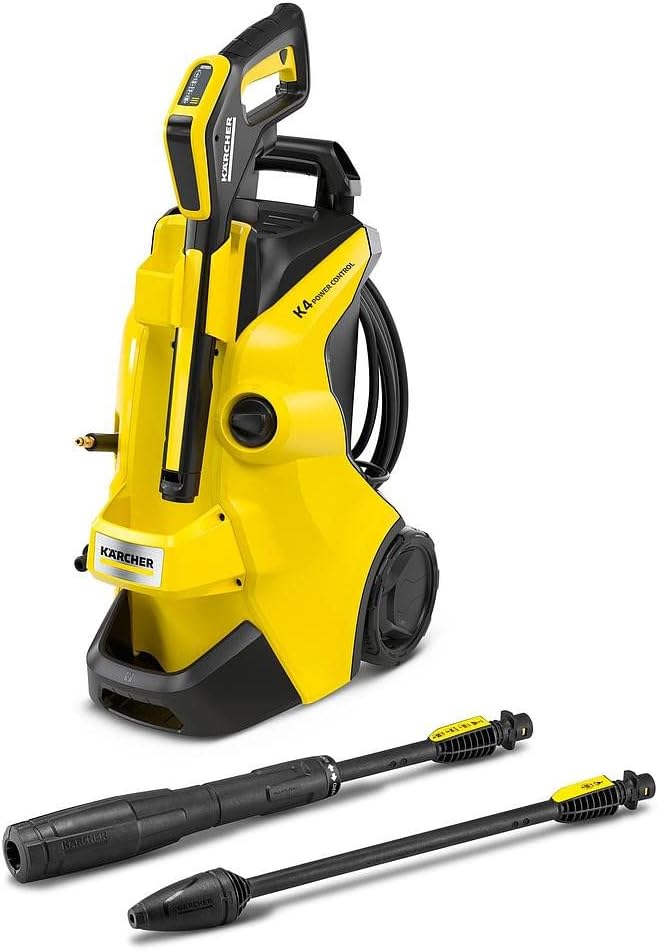 2026 Kärcher Hidrolimpiadora K 4 Power Control, presión: 130 bar, caudal: 420 l/h, rendimiento: 30 m²/h, filtro de agua, 11,5 kg, pistola y manguera de alta presión, boquilla turbo, lanza pulverizadora