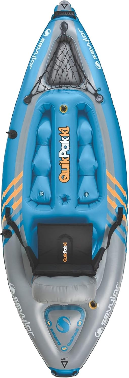 2026 Nuevo Sevylor QuickPak K1 kayak inflable para 1 persona sistema mochila con armado rápido