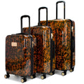 2026 Nuevo set de equipaje rígido de 3 piezas Badgley Mischka Essence (acabado Tortoise)