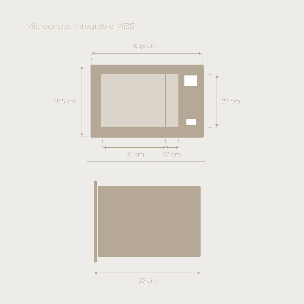 2026 Microondas integrable EVVO Mi35