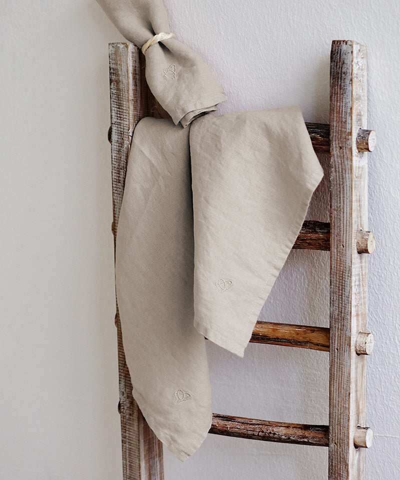 Leinentischdecke Laiar 160 x 250 [Natürliches Beige]