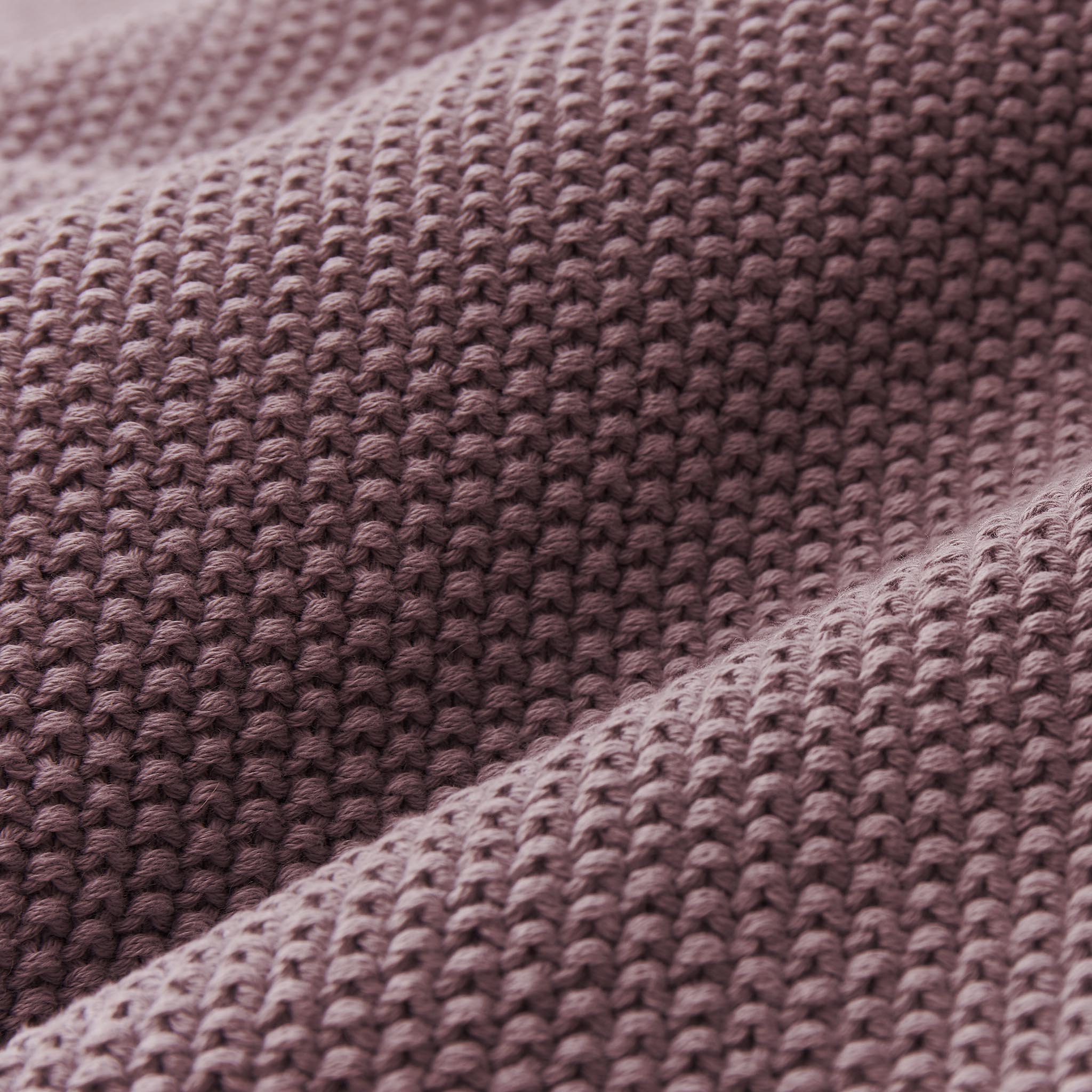 Baumwolldecke Antua [Dunkles Taupe]