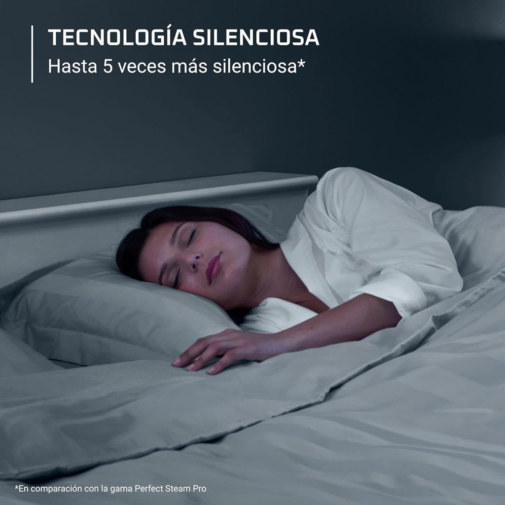 2026 Silence Pro -Centro de planchado, autonomía ilimitada, 8 bares, golpe vapor 600 g/min, suela Microsteam, función ECO y depósito cal, 1.3 litros, Color Negro Y Gris DG9248