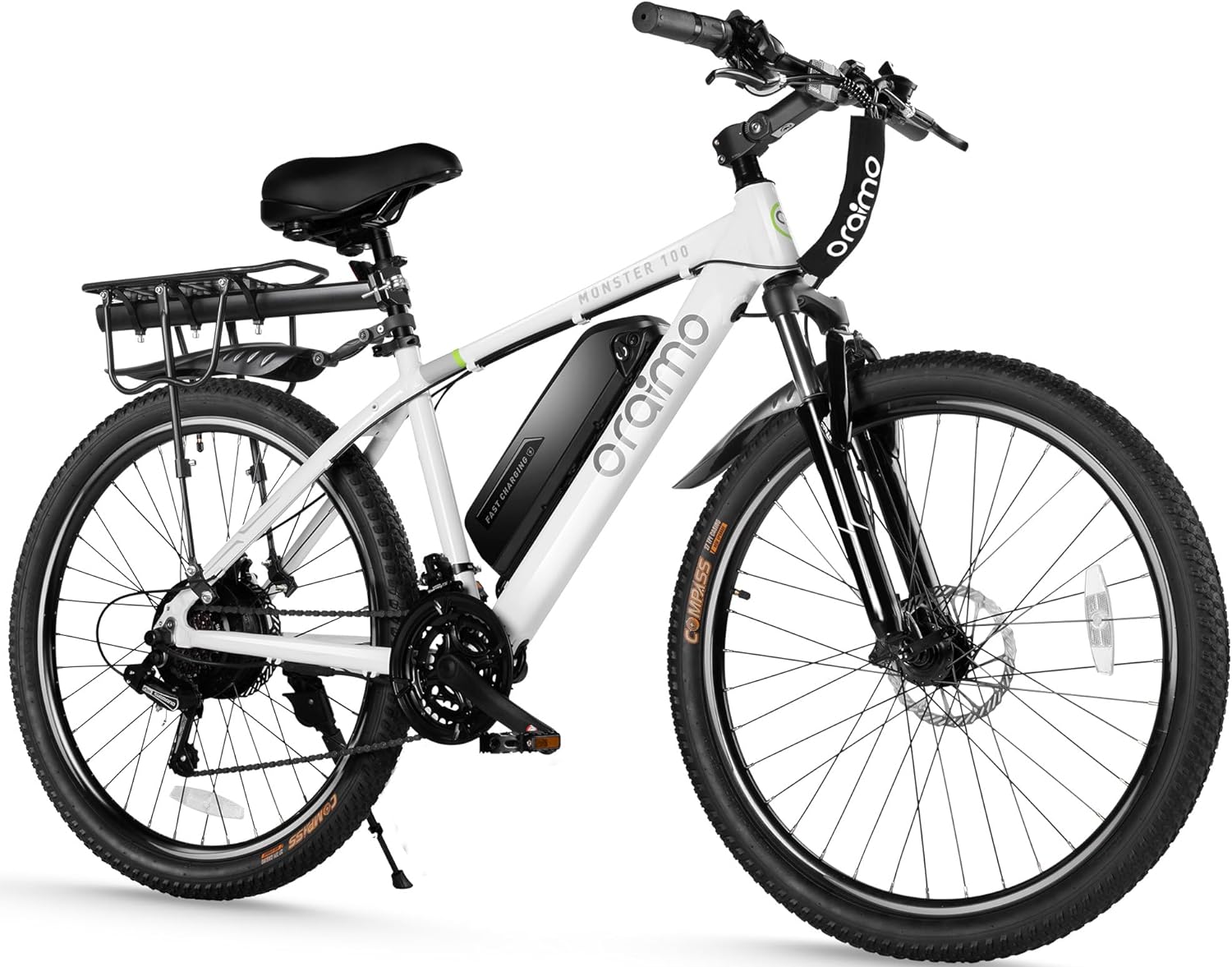 2026 Bicicleta eléctrica todoterreno para adultos Oraimo Monster 100 – Motor BAFANG 350W (pico 500W)