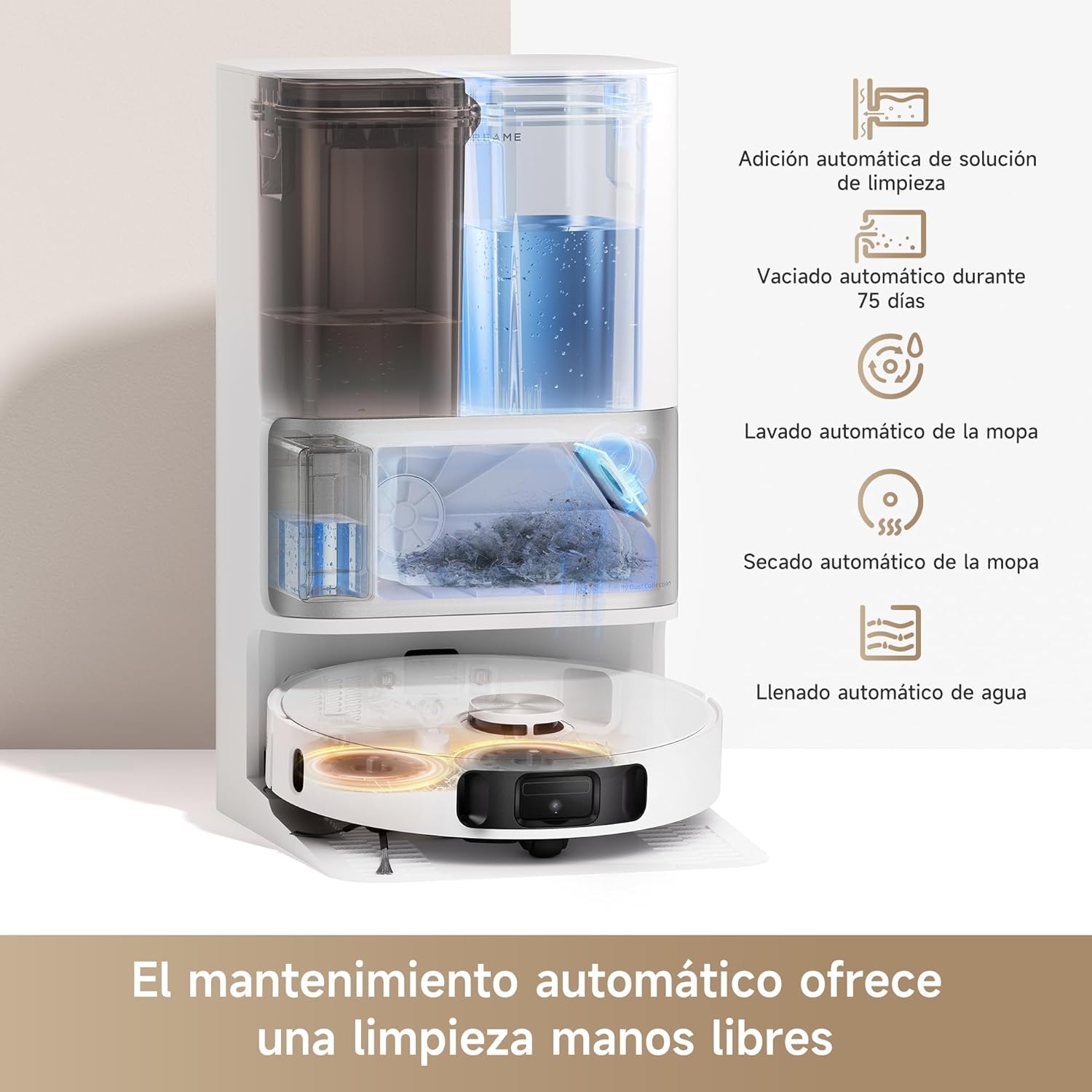 2026 DREAME L10s Ultra Gen 2 Robot Aspirador y Fregasuelos con RoboSwing MopExtend, 10000 Pa, Modo para Mascotas, Estación Base Automática, 32 Ajustes de Nivel de Agua, Limpieza de Alfombras Versátil