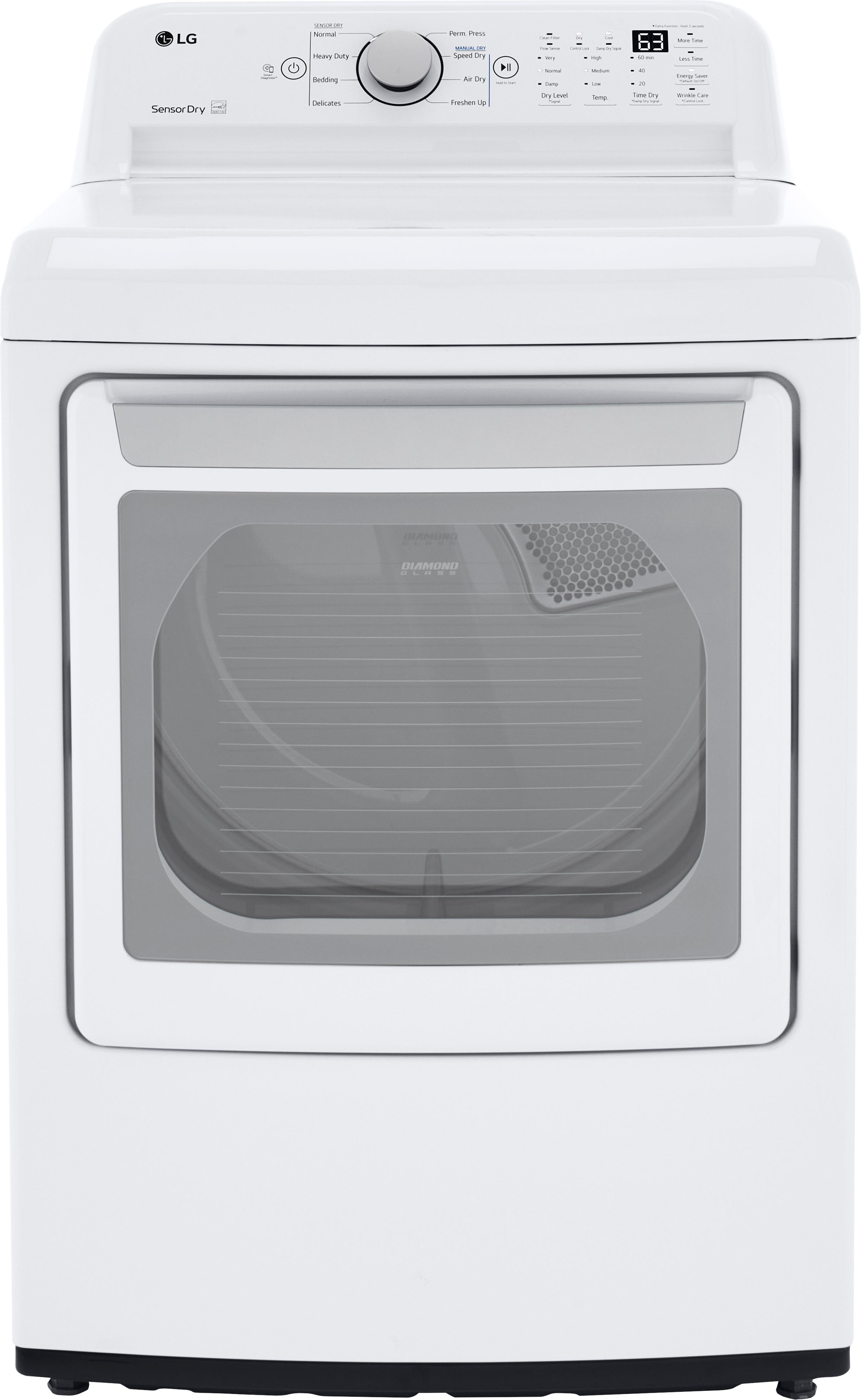 2026 Nuevo secador de gas LG 7.3 cu. ft. con secado por sensor, color blanco