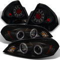 2026 Nuevo AKKON - Faros delanteros LED halo ahumados negros para Chevy Impala 2006-2013 + luces traseras LED