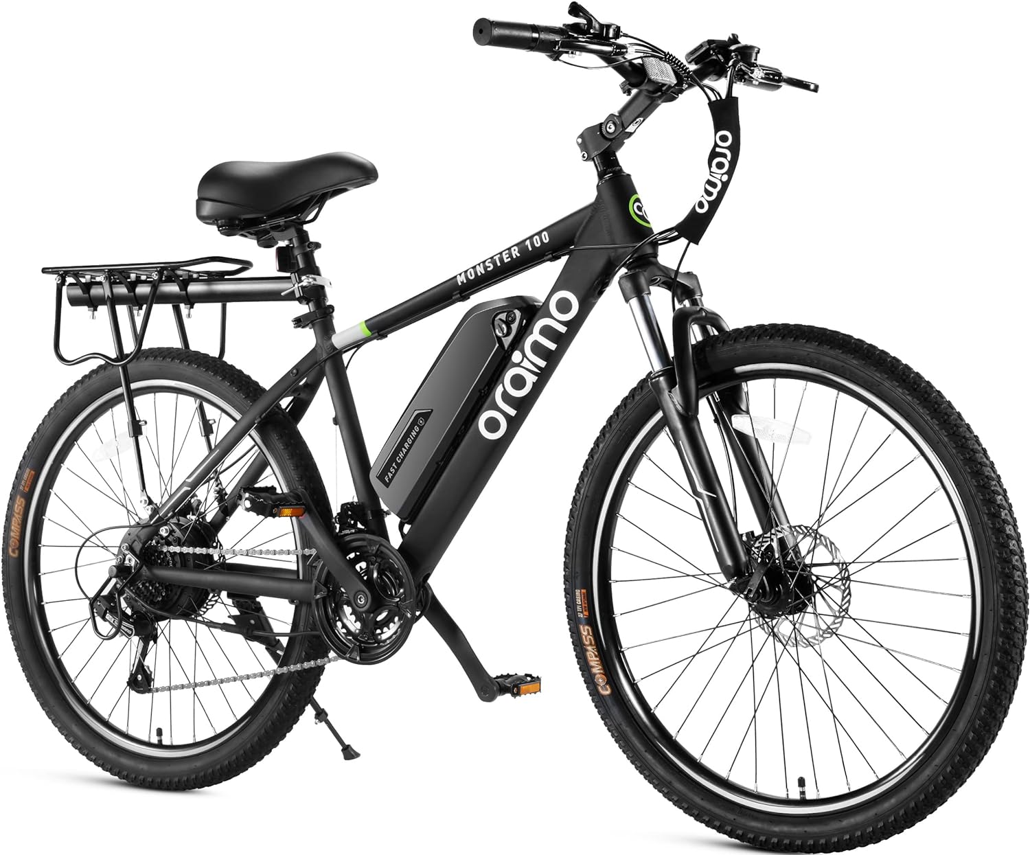2026 Bicicleta eléctrica todoterreno para adultos Oraimo Monster 100 – Motor BAFANG 350W (pico 500W)