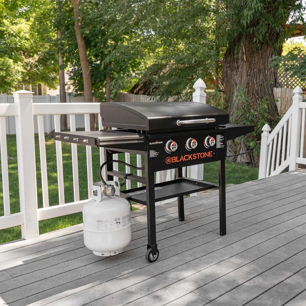 2026 Nuevo plancha Blackstone de 28 pulgadas 2080 con tapa modelo XL parrilla exterior de 3 quemadores con accesorios, condimento, guantes y paño Wholesalehome