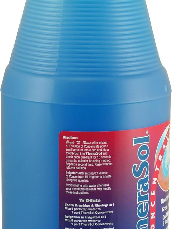 2026 Nuevo TheraSol Concentrado 64 oz 1/2 galón solución de cuidado bucal profesional