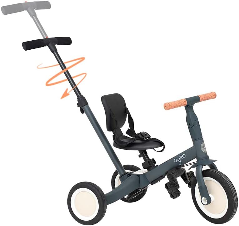 2026 Olmitos - Triciclo Evolutivo de Bebé 5 en 1 GYRO + - Bicicleta Niños Desde 1 Año hasta 5 años - De Triciclo a Bicicleta con o sin Pedales – Adaptable y transformable (Gyro +, Verde)