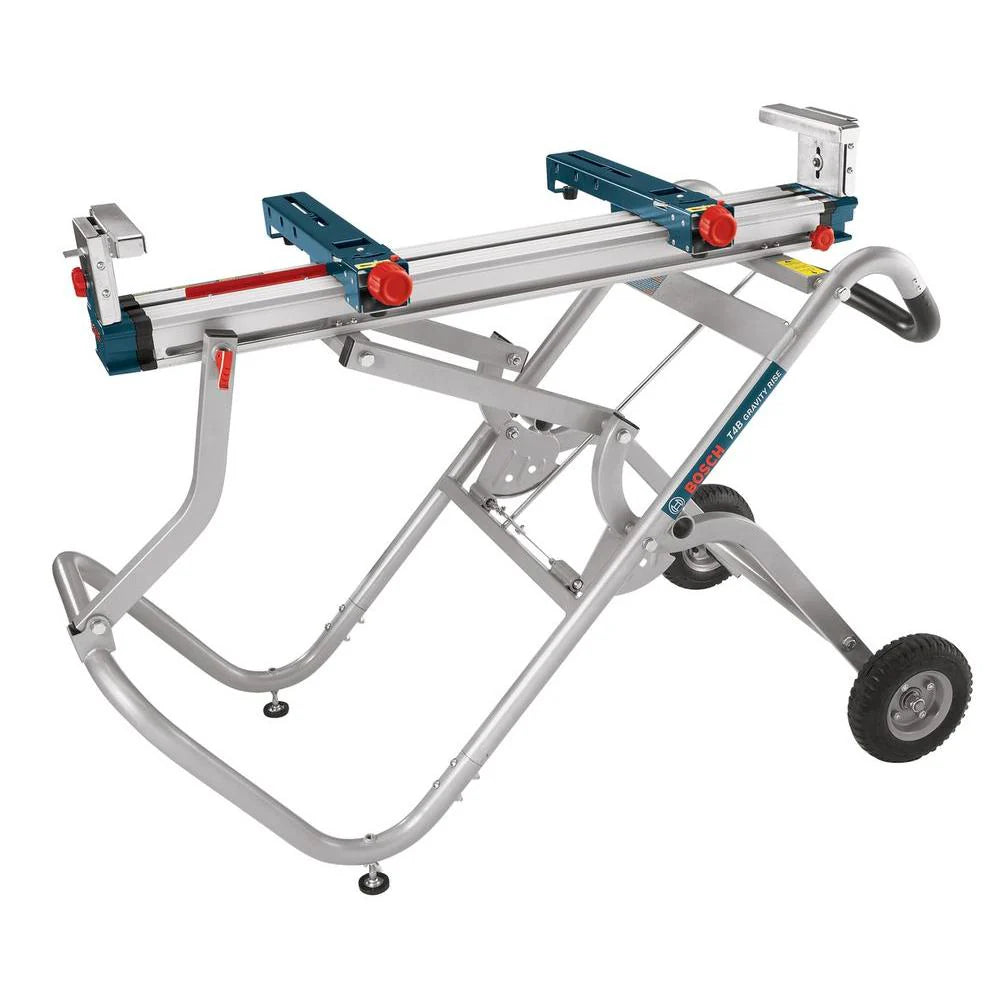 2026 Nuevo soporte portátil plegable Bosch Gravity-Rise para ingletadora con ruedas