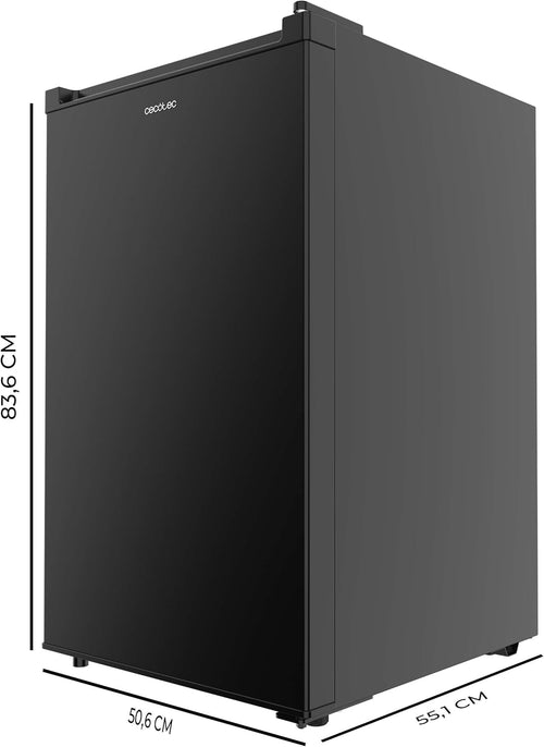 2026 Cecotec Congelador Vertical Sobremesa 87L Bolero CoolMarket TF 87 Black. 83,6 cm de Altura y 50,6 cm de Ancho, Bajo Consumo, Puerta Plana y Reversible, Diseño Compacto, Blanco