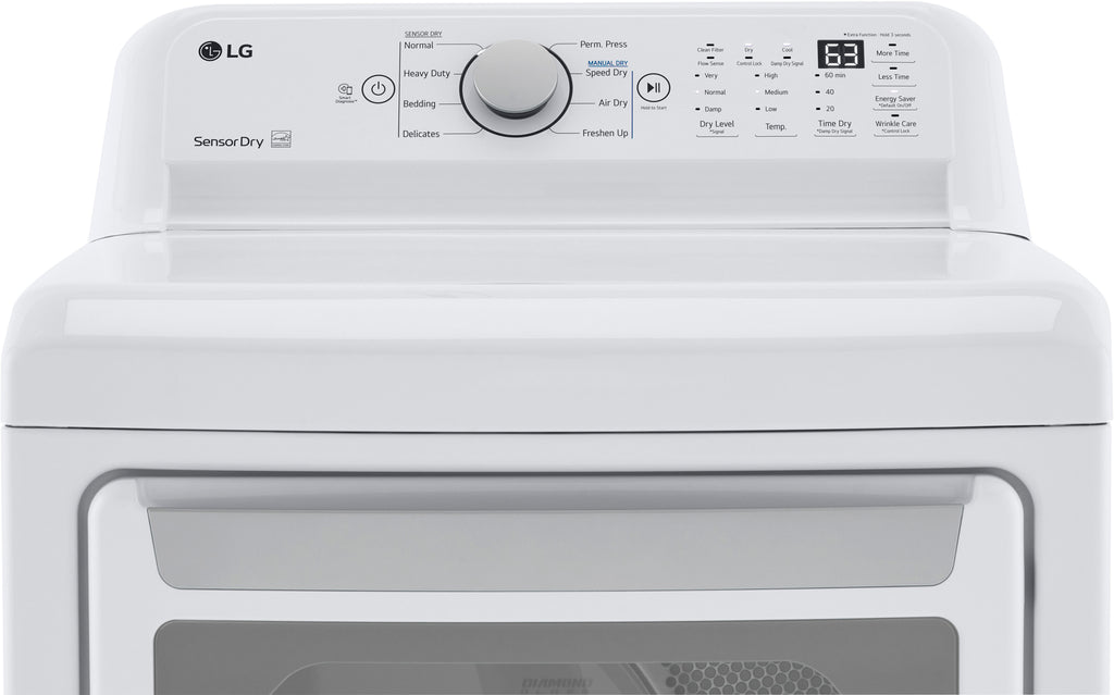2026 Nuevo secador de gas LG 7.3 cu. ft. con secado por sensor, color blanco