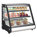 2026 Nuevo vitrina refrigerada comercial de exhibición 130L (4.6 pies cúbicos) con descongelación automática, vidrio templado e iluminación LED para uso en mostrador
