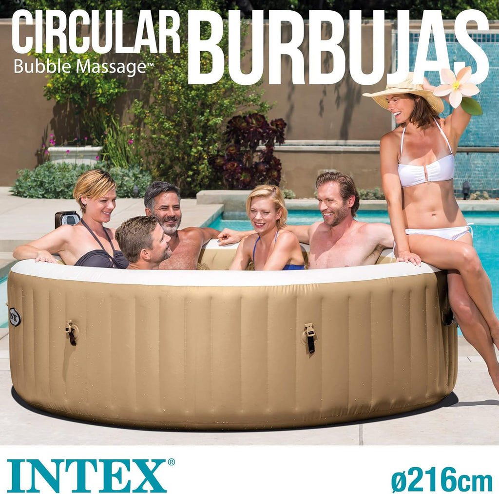 2026 Intex 28428EX Spa hinchable, Beige, 6 Personas