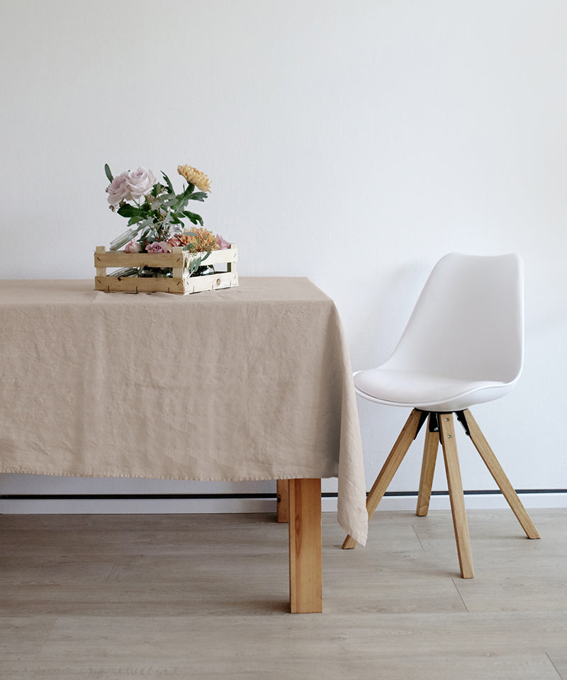 Leinentischdecke Laiar 160 x 250 [Natürliches Beige]