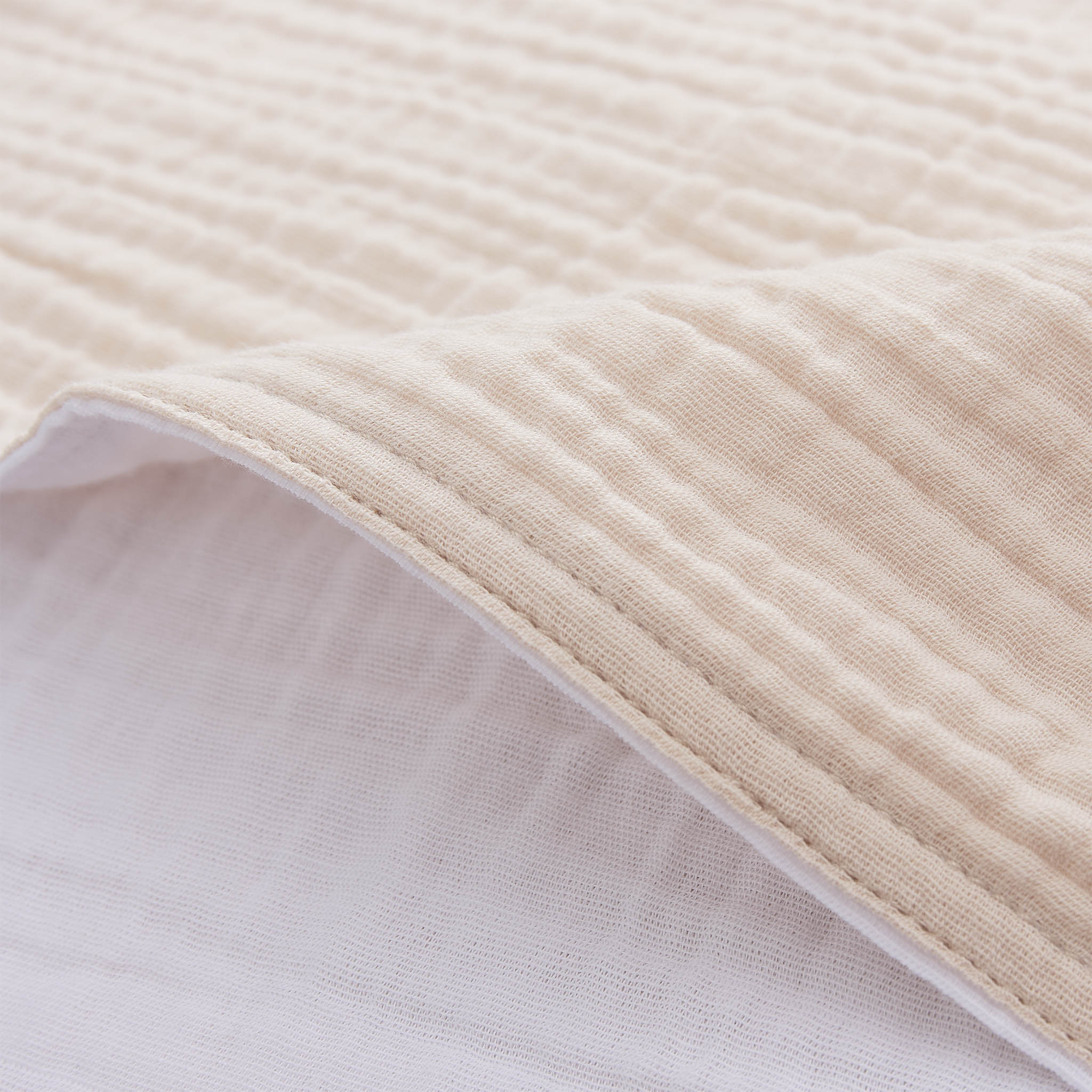 Musselin-Kissenbezug Fatela [Natur & Weiß] - Image 4