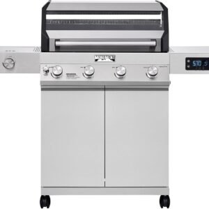 Monument Grills Eminence 405 |Tech Stainless Propane Gas Grill Eminence 405 & Cast Iron Cooking Plate