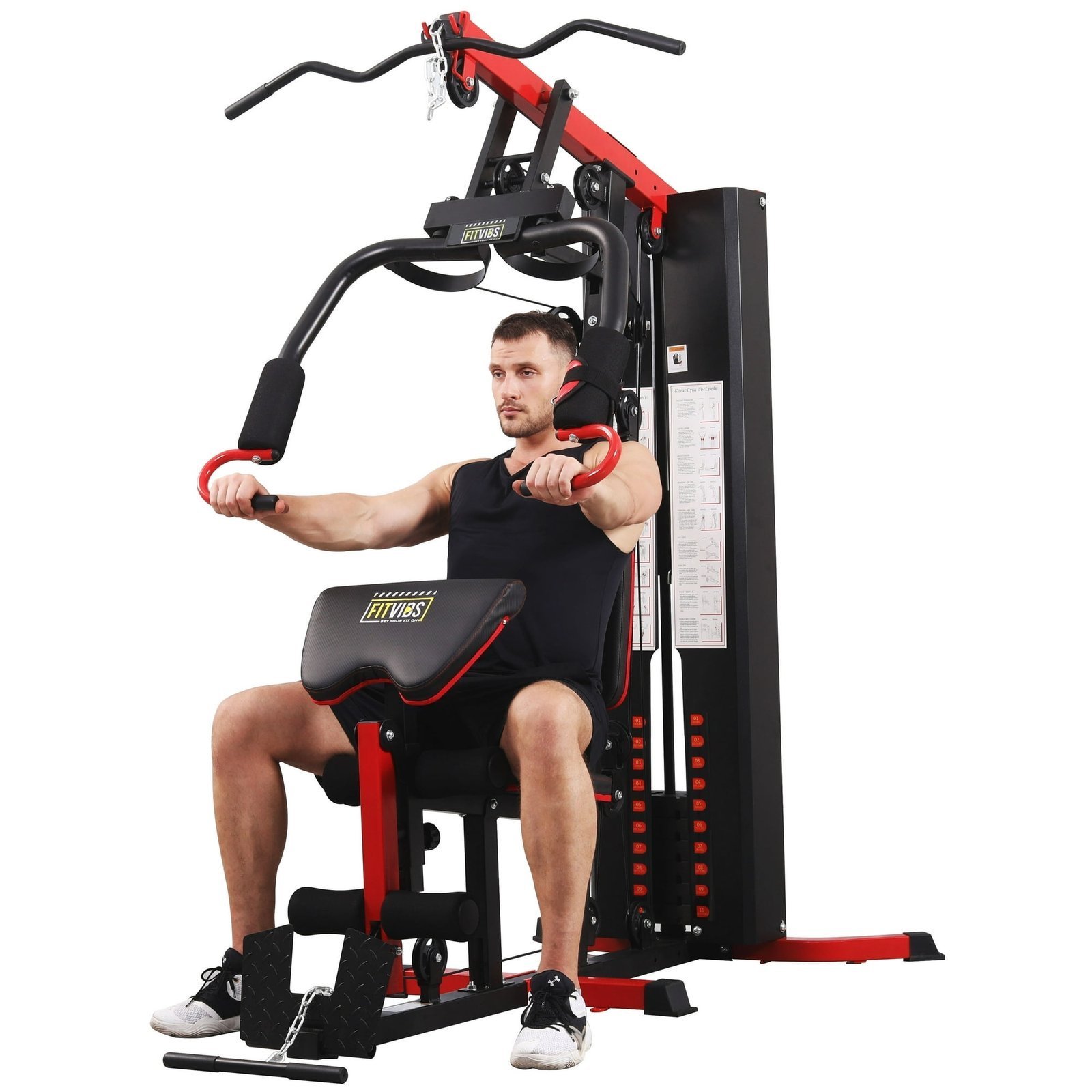 Fitvids LX750 Multifunctional Full Home Gym System Workout Station