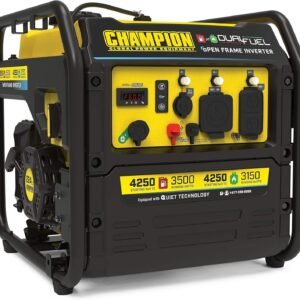 Champion 4250-Watt Dual Fuel RV Ready Open Frame Inverter Generator