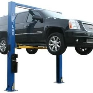 ATLAS Automotive Equipment 9OHSC-SS 2-Post Vehicle Overhead Lift, 11’9” Minimum Ceiling Height, 9,000lb Capacity, Clear Floor, 11’10” Height, 3-Stage Front and 2-Stage Rear Arms, for DIY/Hobbyists