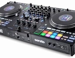 Rane PERFORMER 4-Channel Motorized DJ Controller, 7″ Platters with Displays, Precision Feel Faders, Stem Split, Advanced FX, Serato DJ Pro Included
